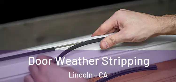 Door Weather Stripping Lincoln - CA